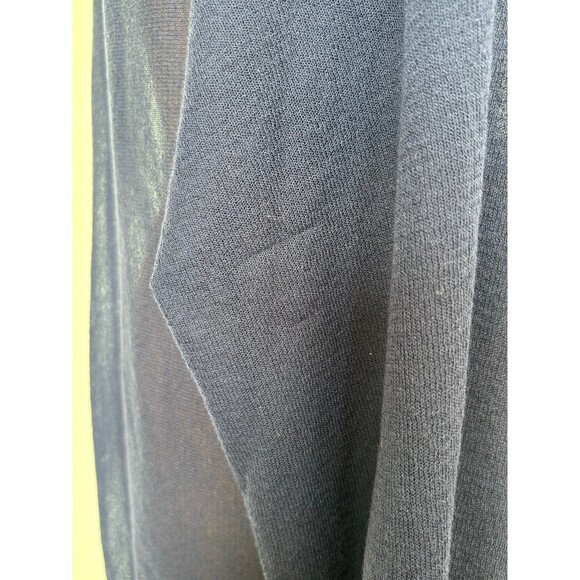 DKNY semi sheer navy top.  Size Large. - Picture 5 of 11